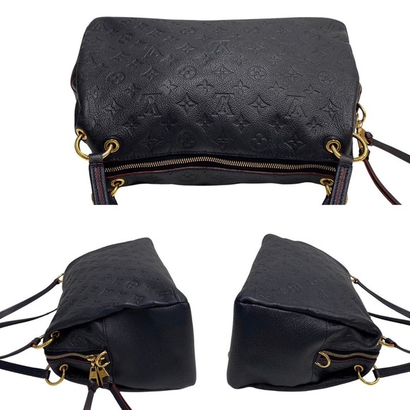 Louis Vuitton Ponthieu PM Empreinte Leather Shoulder Bag Marine Rouge - Picture 4 of 7